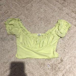 Neon Green Crop Top